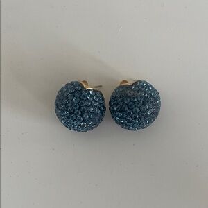 J. Crew Deep Blue Crystal Earrings